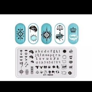 Nail stamp plate